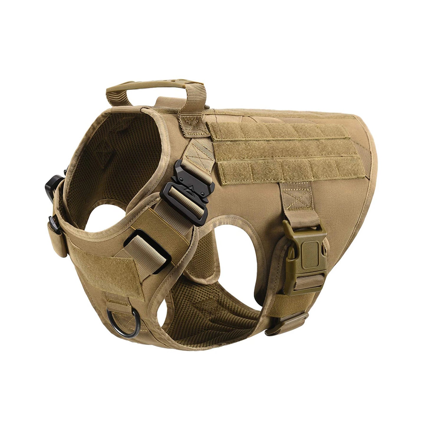 PETRAVEL CN Tactical Dog Harness Vest With Molle Pouches For Training Walking