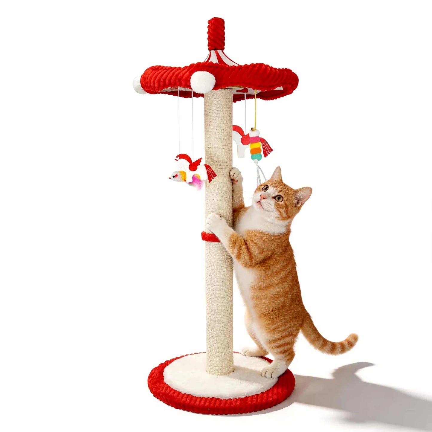 CWV Interactive Cat Tree With Rotating Feather Teaser