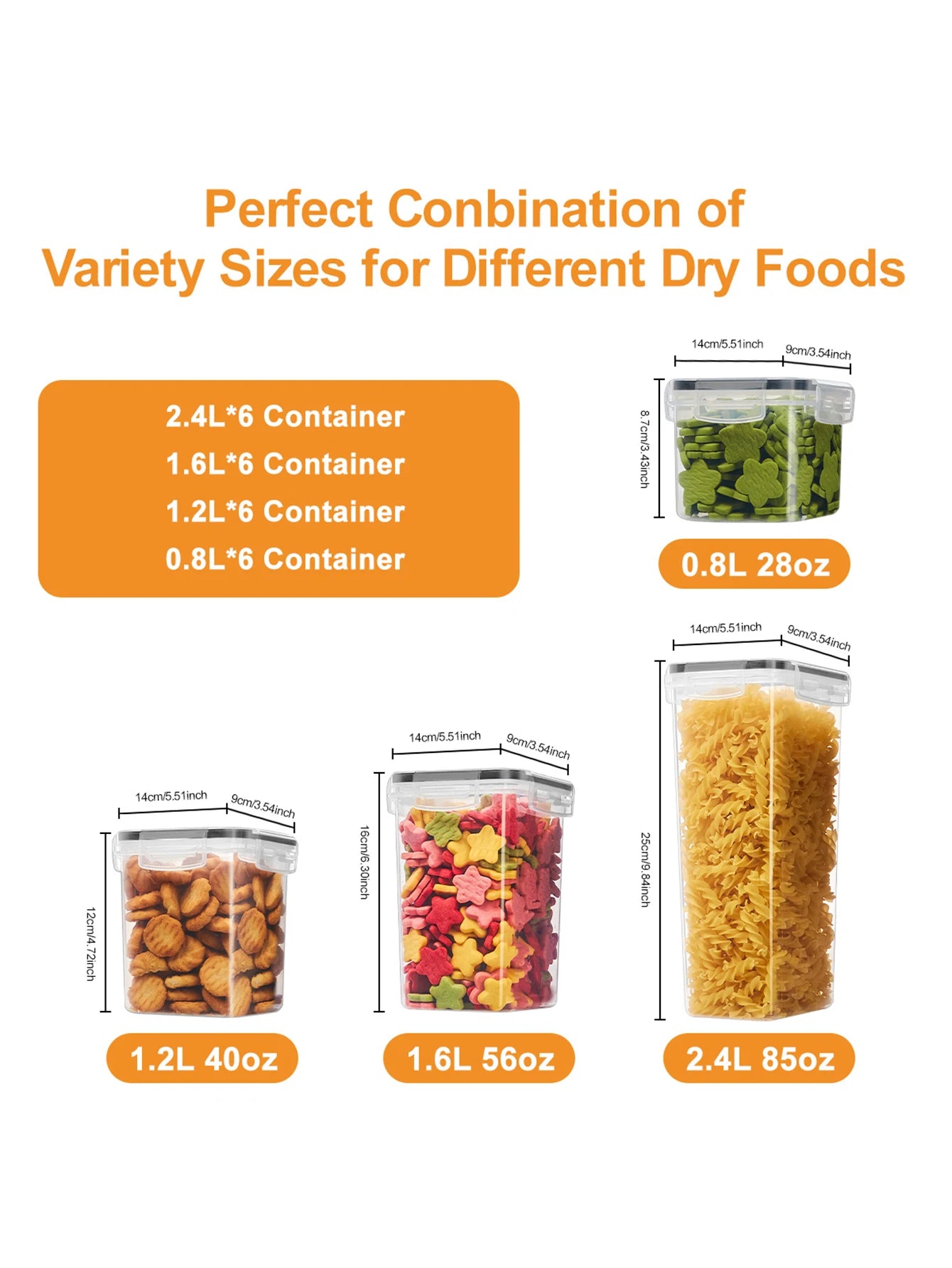 Airtight Food Storage Containers 24 Piece Set With Labels
