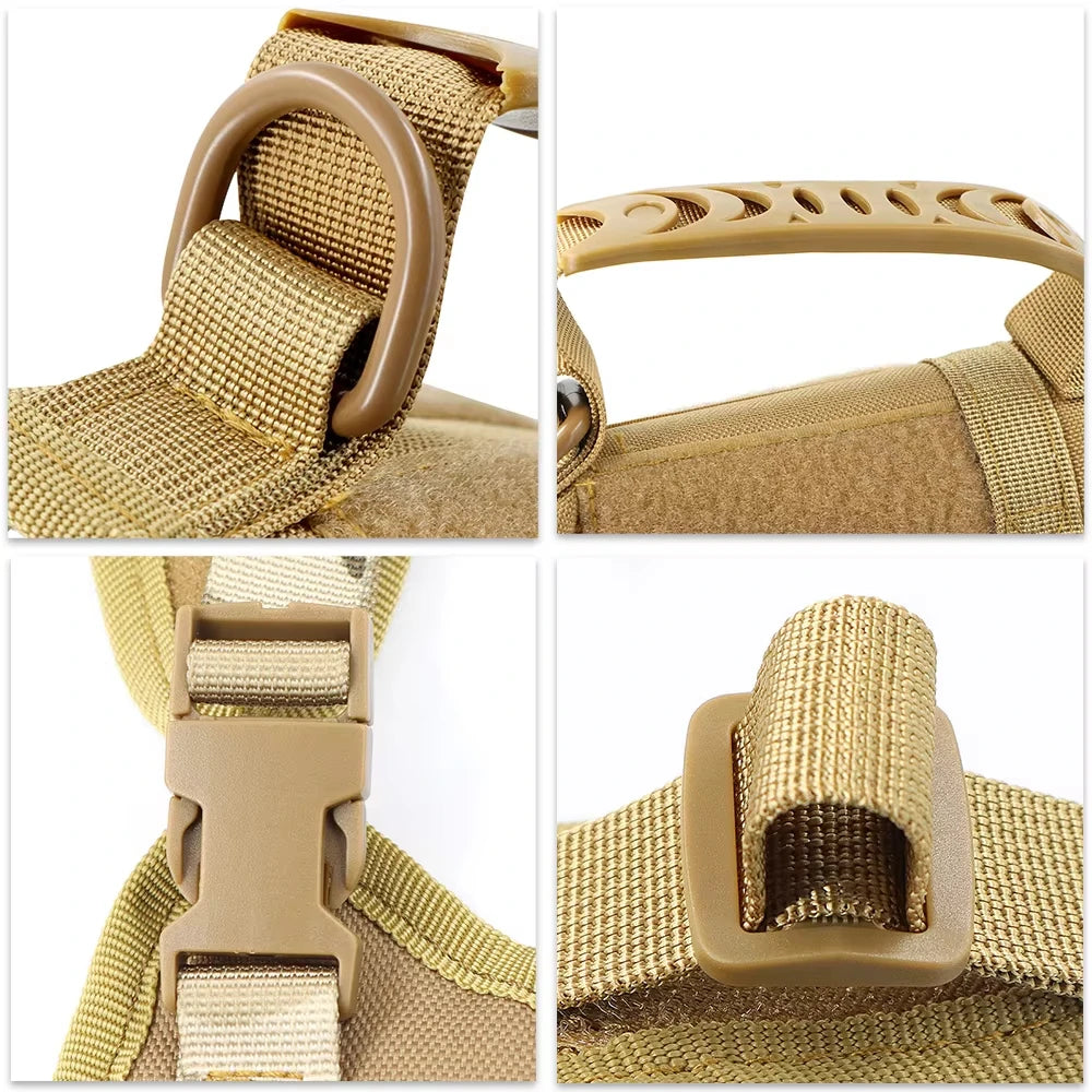 Tactical Cat Harness And Leash Set With Adjustable Straps For Pets
