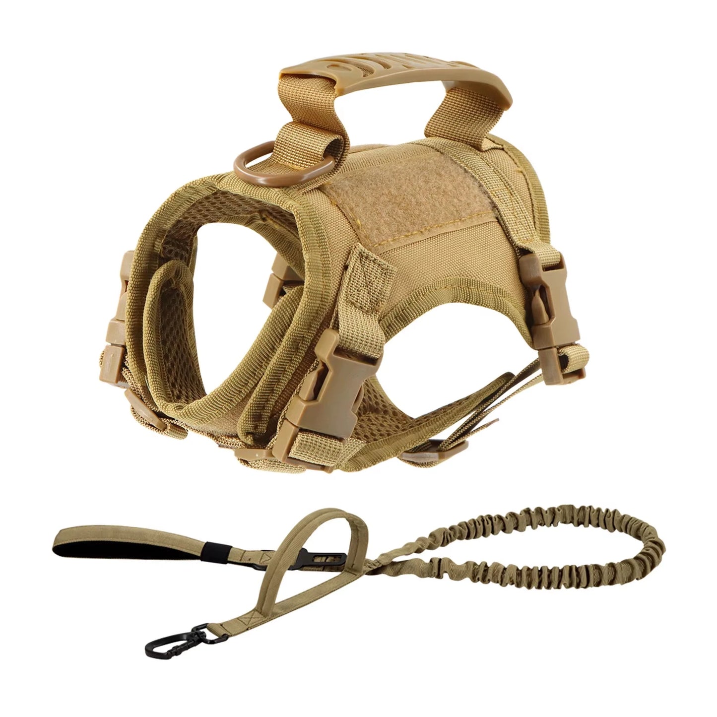 Tactical Cat Harness And Leash Set With Adjustable Straps For Pets