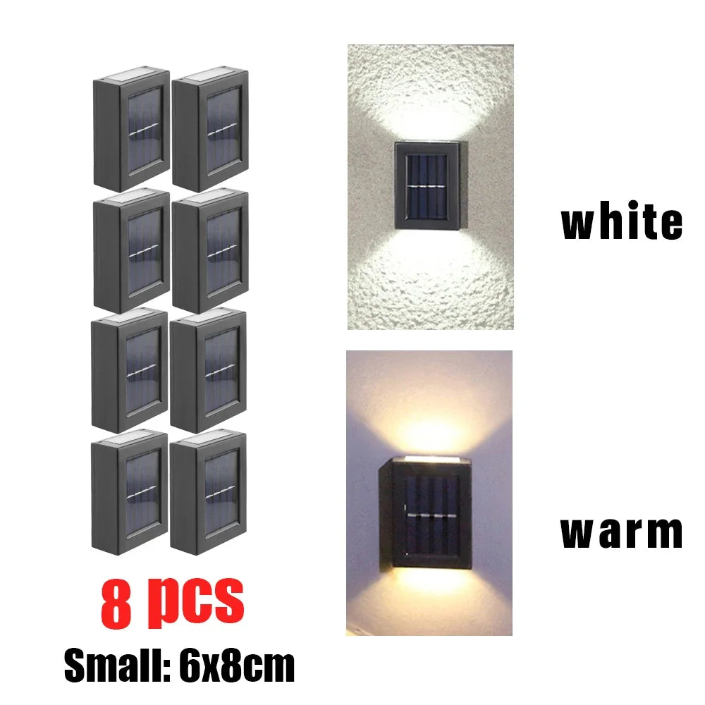 AlliLit Wall Solar Lights Outdoor LED Waterproof Garden Pathway