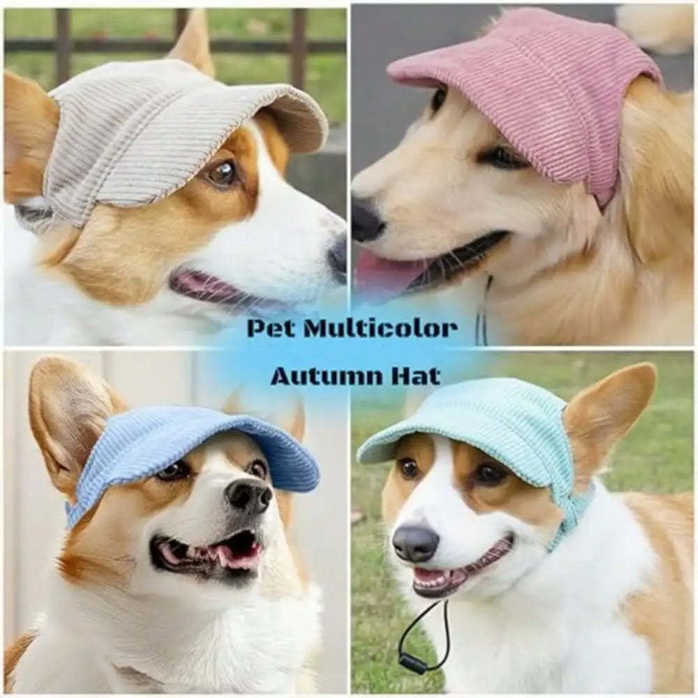 Pet Ear Hole Baseball Cap Sun Visor Hat For Dogs