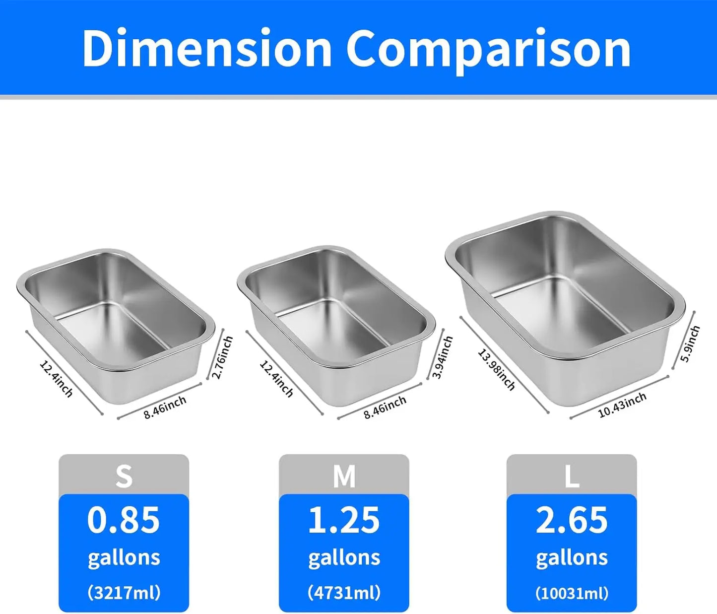 Stainless Steel Dog Water and Food Bowl No Spill Outdoor Feeder
