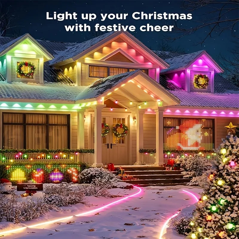 MIMIRGB RGBIC Outdoor Lights With 75 Scene Modes 90 LEDs