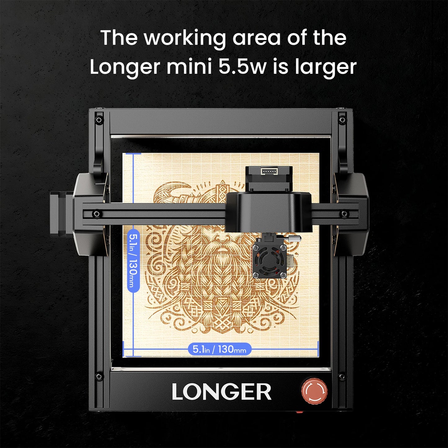 Longer Mini Laser Engraver Portable Cutter For Wood Leather Acrylic