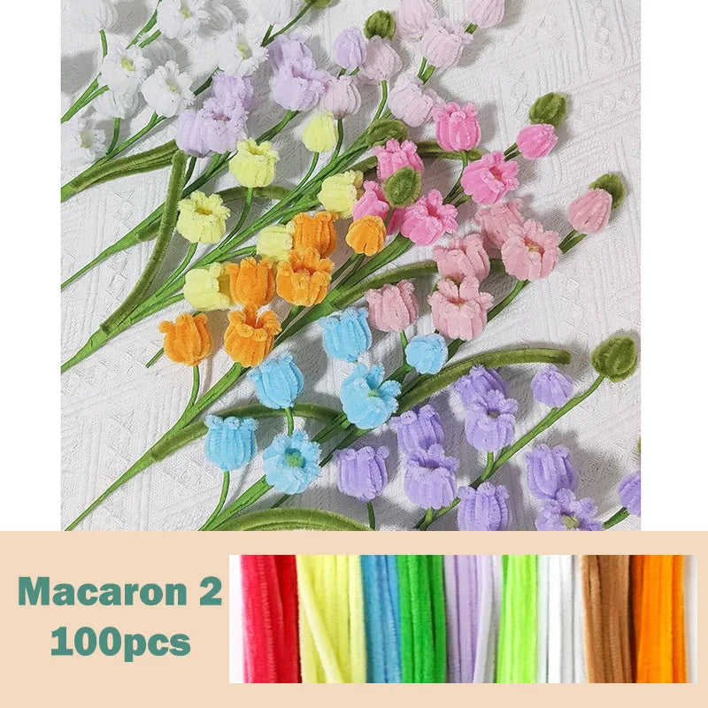 Colorful Chenille Stems Pipe Cleaners Set For DIY Crafts