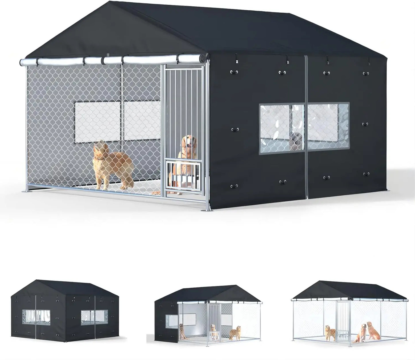 Waterproof Outdoor Dog Kennel Cover Heavy Duty 600D Oxford Fabric