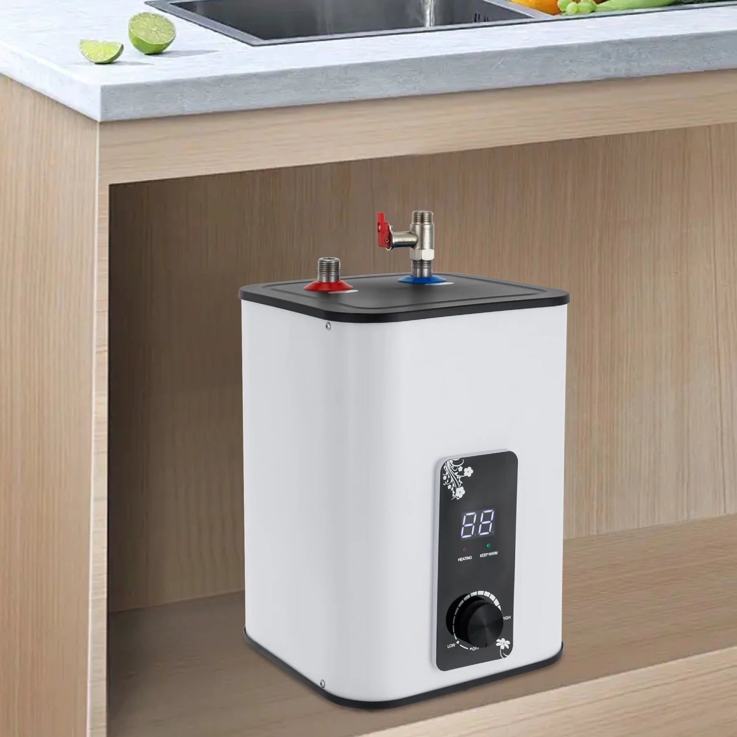 SY-8 1500W Electric Water Heater Under Sink Stainless Steel