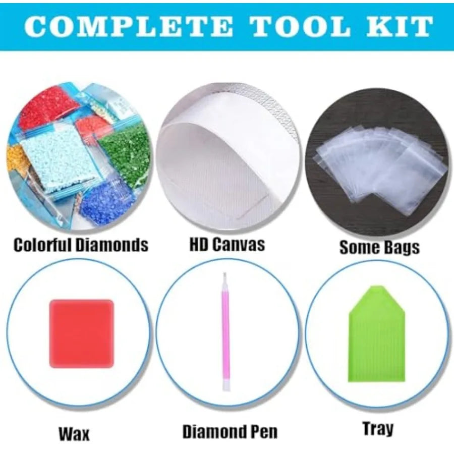 Diamond Art Kit For Adults Cute Pig 5D Diamond Painting