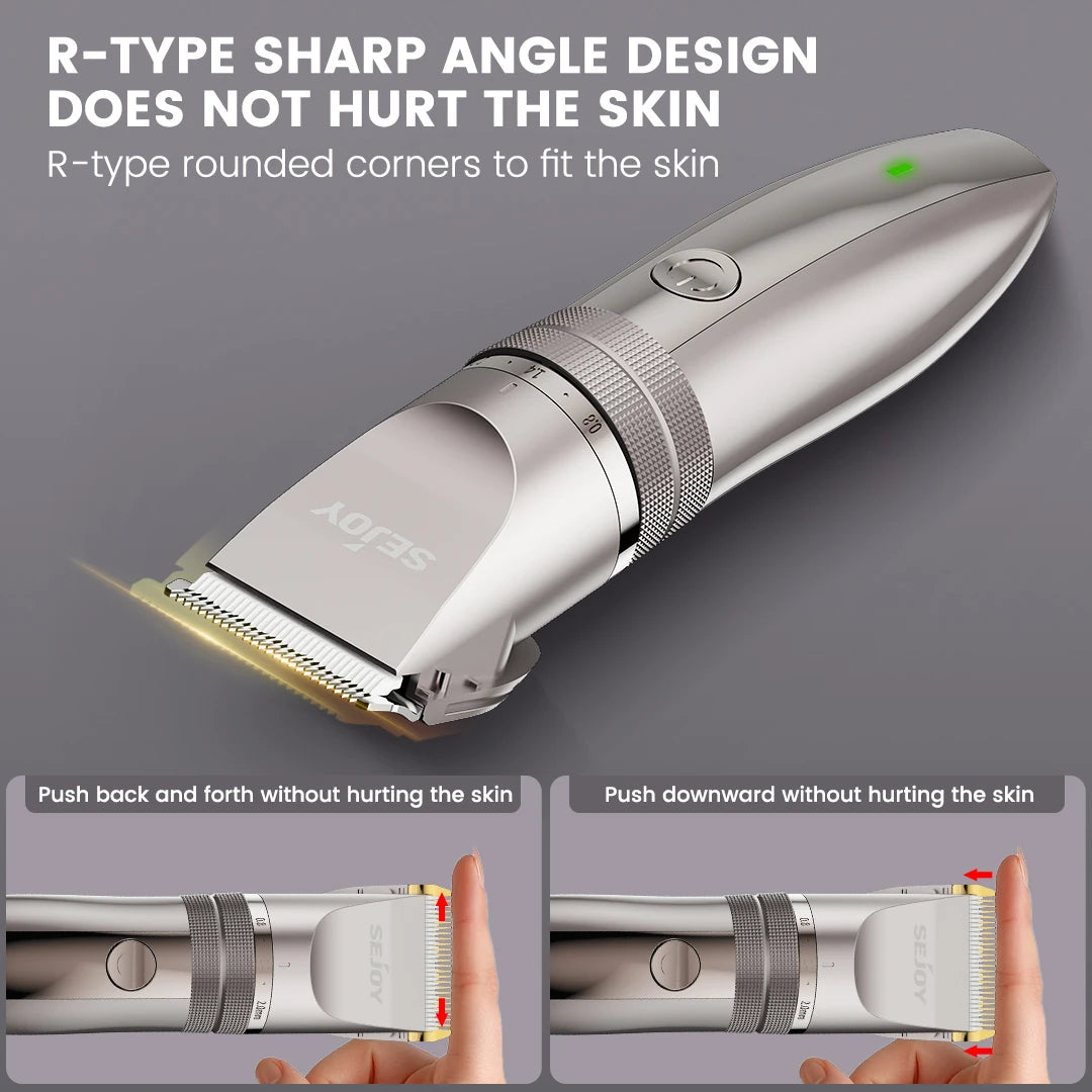 Pet Hair Clipper Kit With Ceramic Blades Cordless Rechargeable Grooming