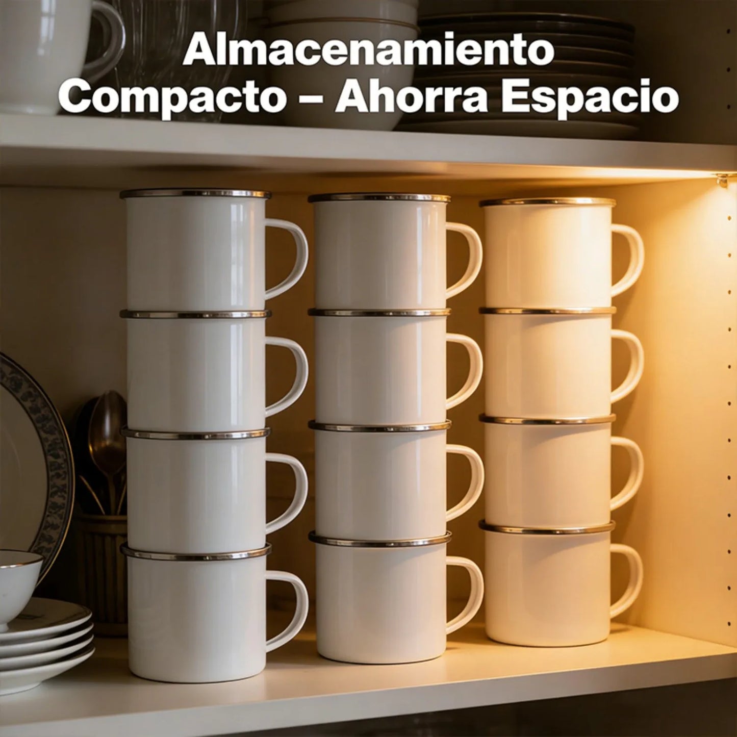 Enamel Mugs Set For Camping Kitchen And Gatherings