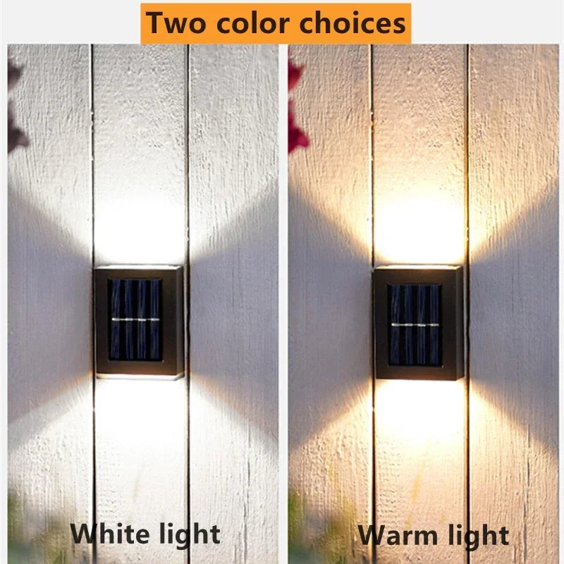 AlliLit Wall Solar Lights Outdoor LED Waterproof Garden Pathway