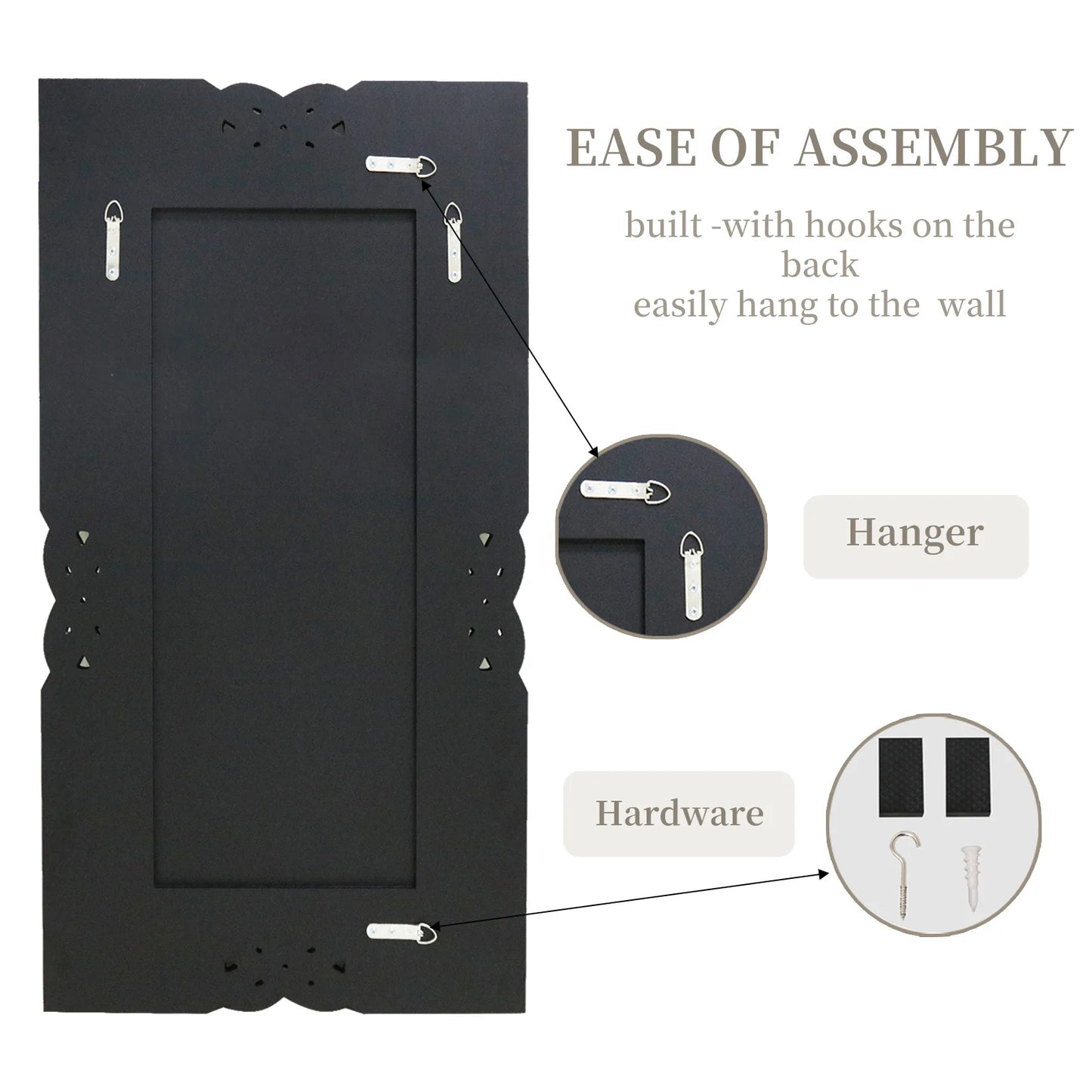 Wisfor Rectangular Diamond Accent Mirror