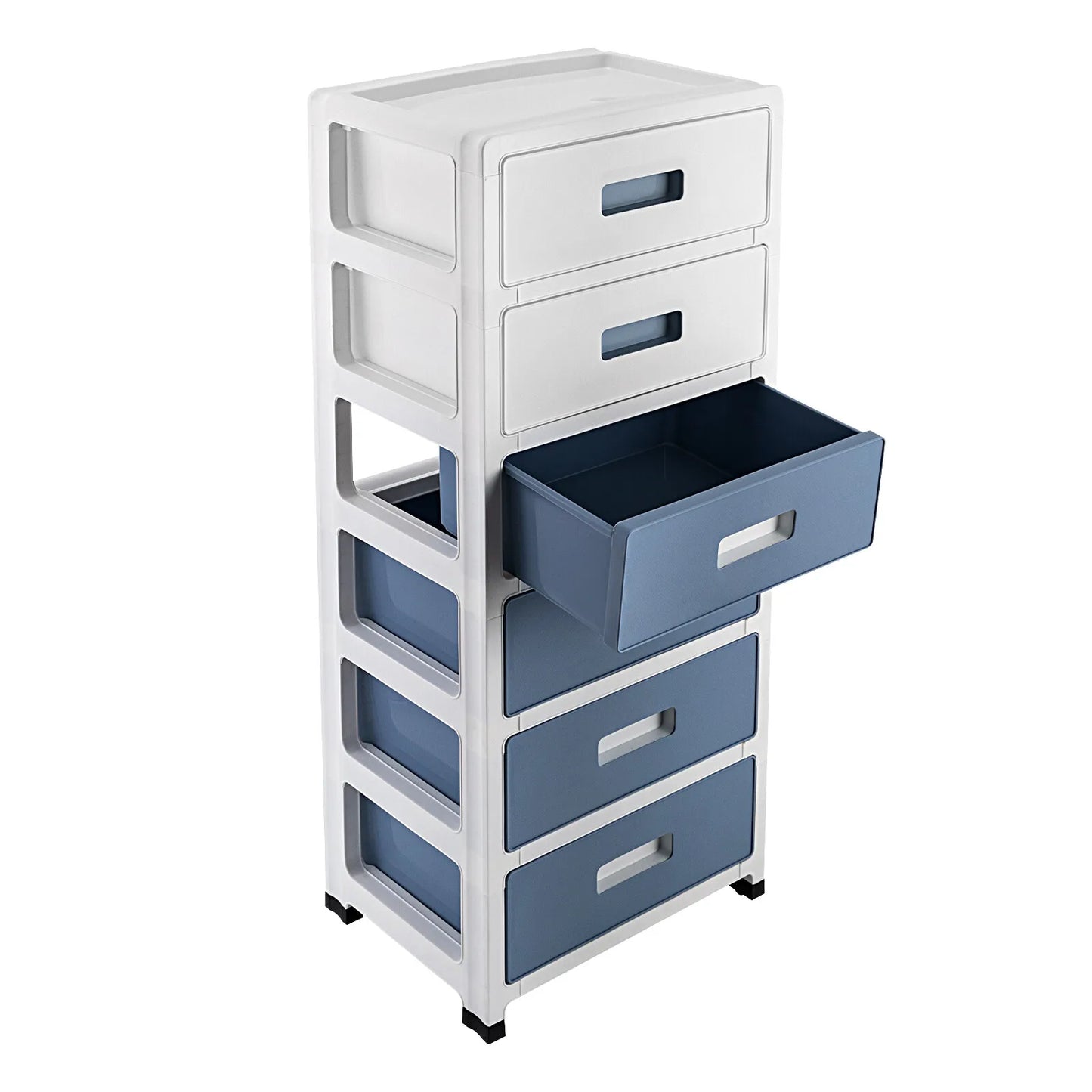 Six Drawer Household Plastic Storage Cabinet And Organization Unit