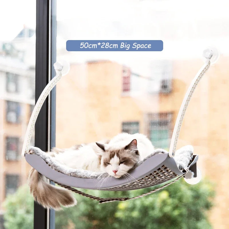 Cat Window Hammock Bed With Strong Wall Mount Brackets