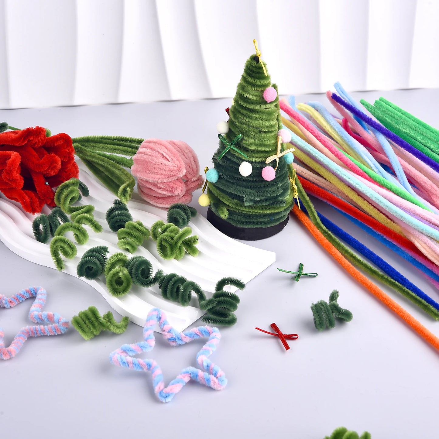 Chenille Stems Twist Bar Craft Set 100 Pieces DIY Projects