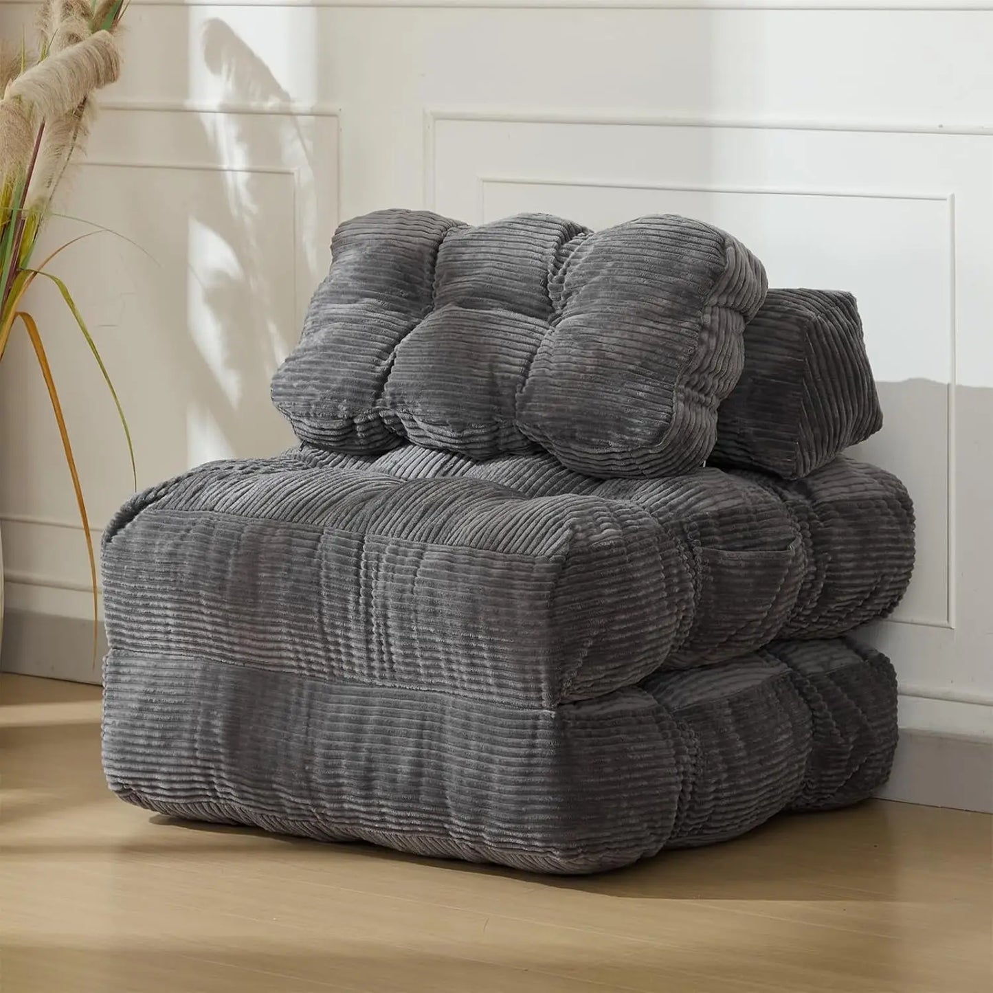 HiMISS Folding Sofa Bed Convertible Sleeper Chair with Side Pocket