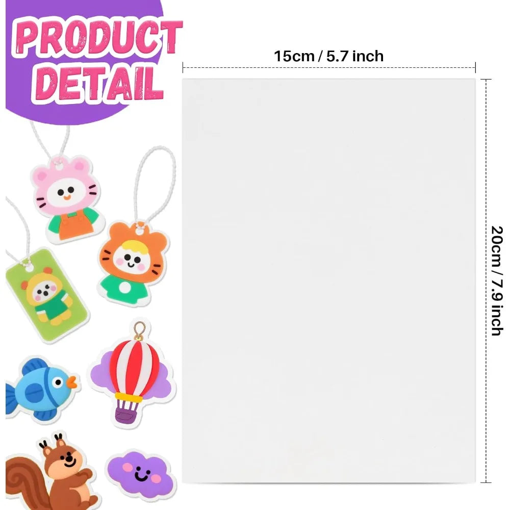 Shrink Plastic Sheets For Diy Keychain Crafting Projects