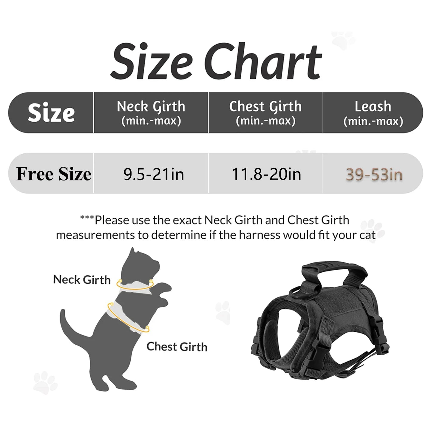 Tactical Harness And Leash Set For Pets Adjustable Comfort Vest