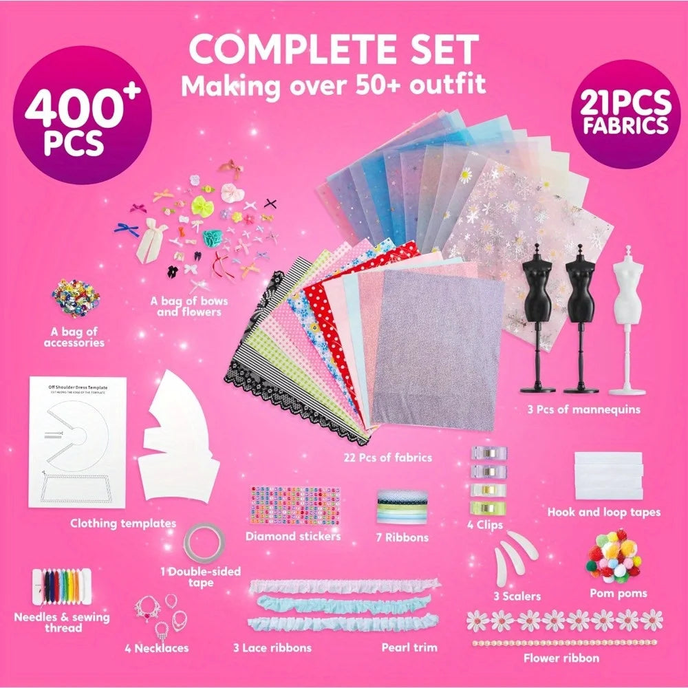 Joyfy 400 Pieces Fashion Design Craft Kit For Girls