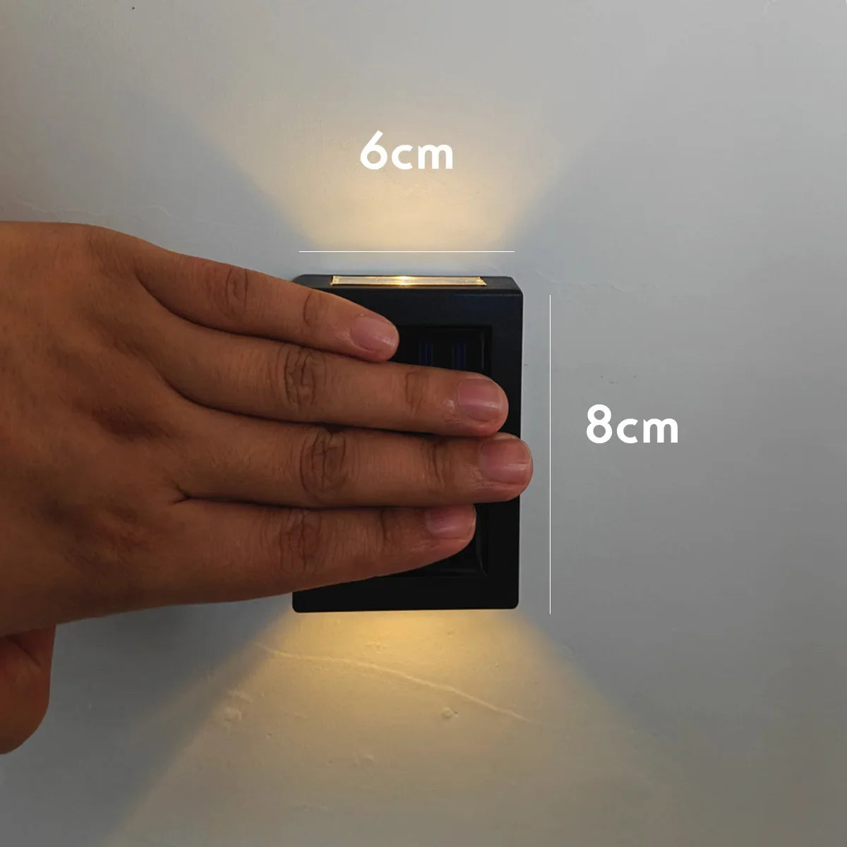 AlliLit Wall Solar Lights Outdoor LED Waterproof Garden Pathway