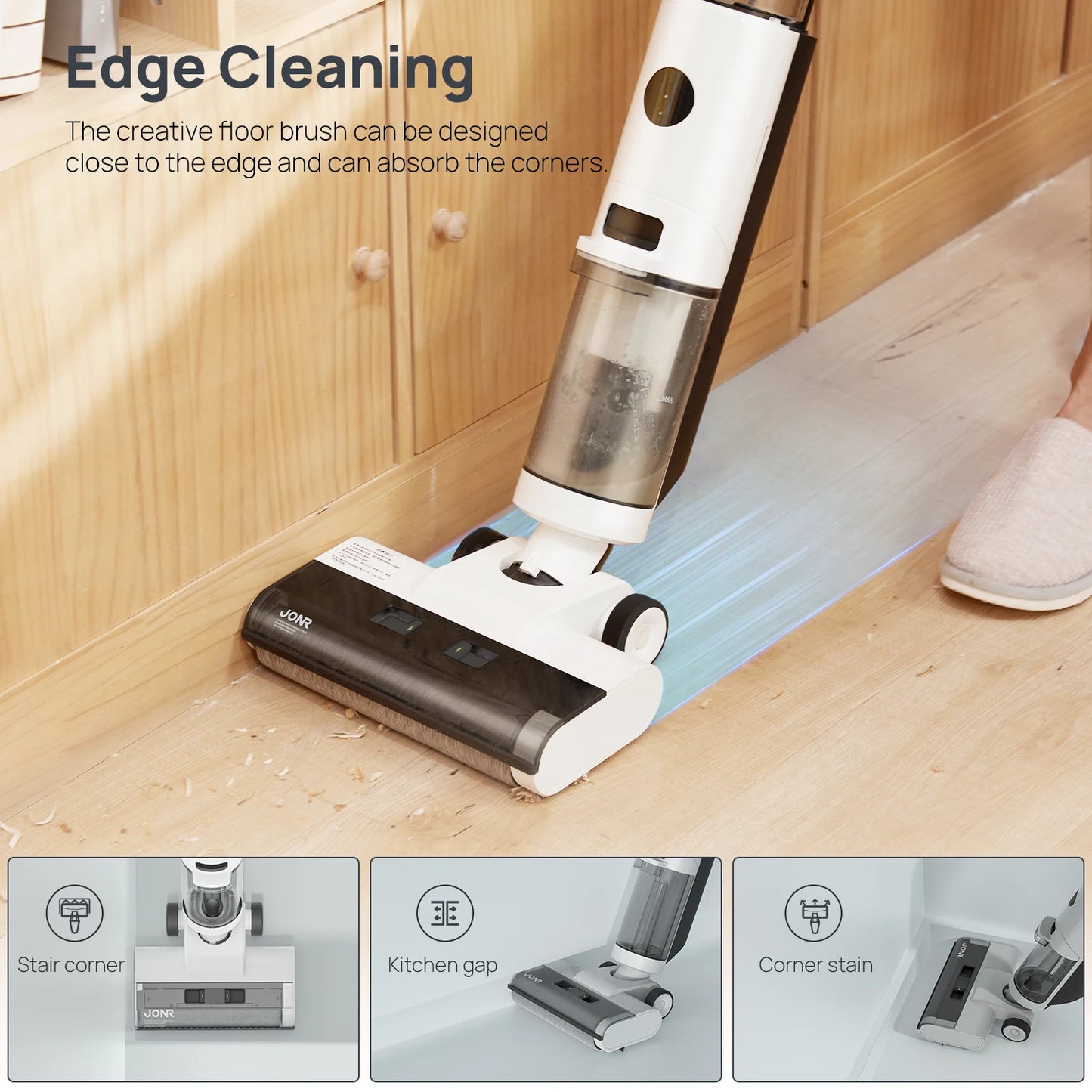 JONR ED12 Wet Dry Smart Vacuum Mop Cleaner Wireless