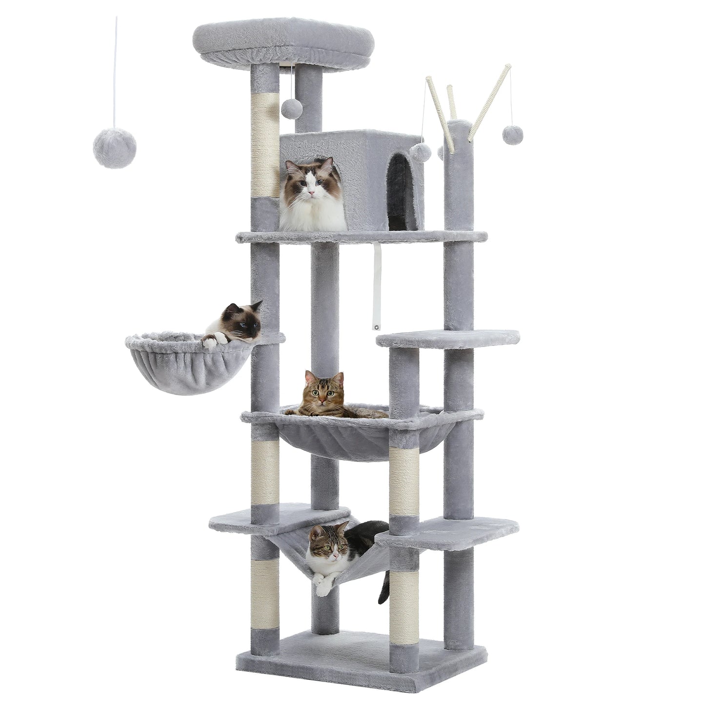 PAWZ Road Large Cat Tree Tower With Scratching Posts