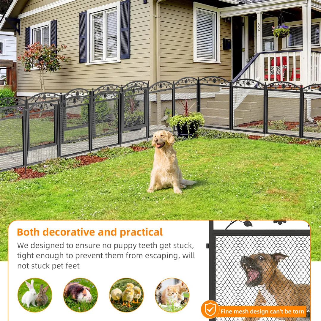 BINGOPAW Heavy Duty Dog Playpen for Indoor Outdoor Use