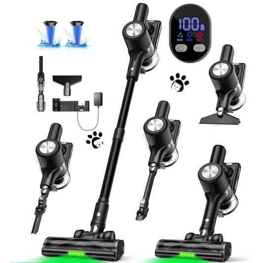 SUXIANGVAC 500W Cordless Vacuum Cleaner With Smart LED Display
