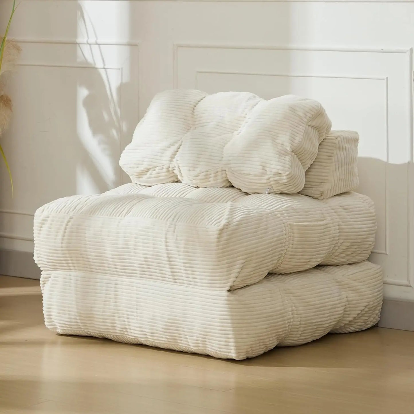 HiMISS Folding Sofa Bed Convertible Sleeper Chair with Side Pocket