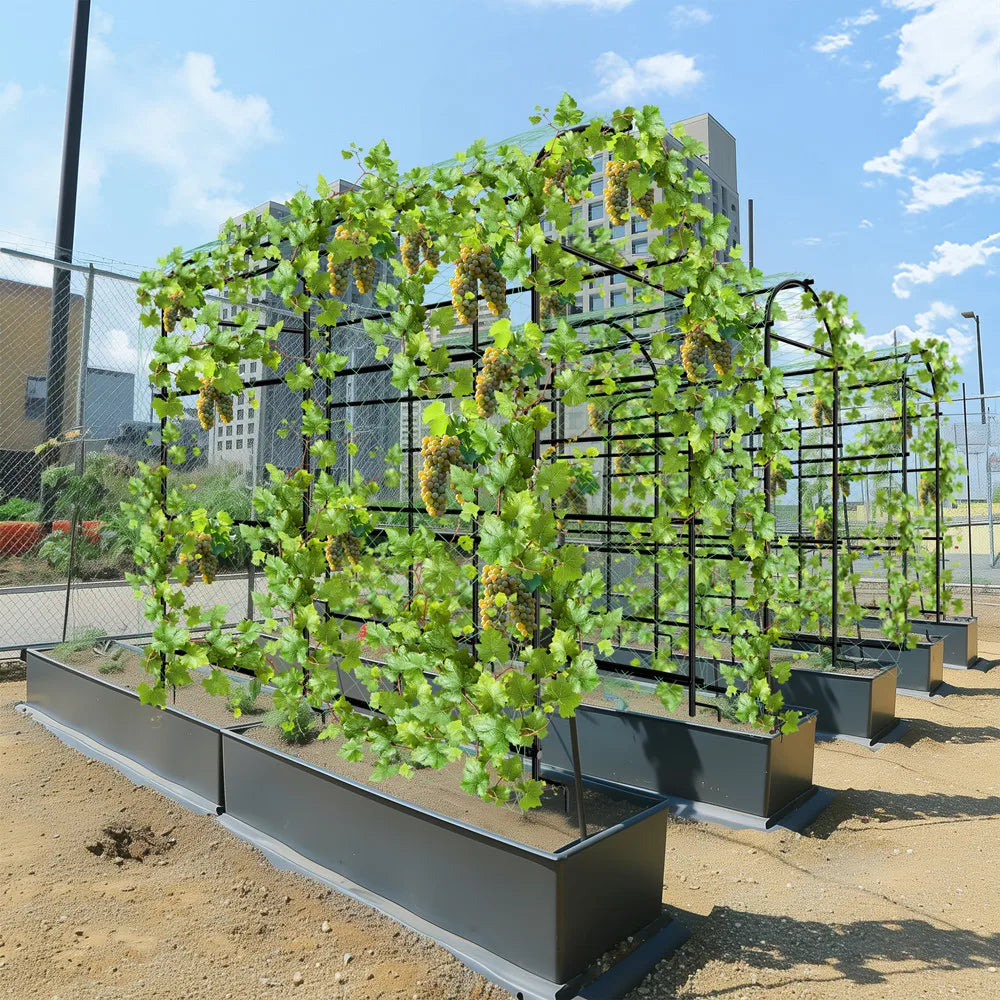 Wisfor U Shaped Metal Garden Trellis Support Frame Climbing Vegetables