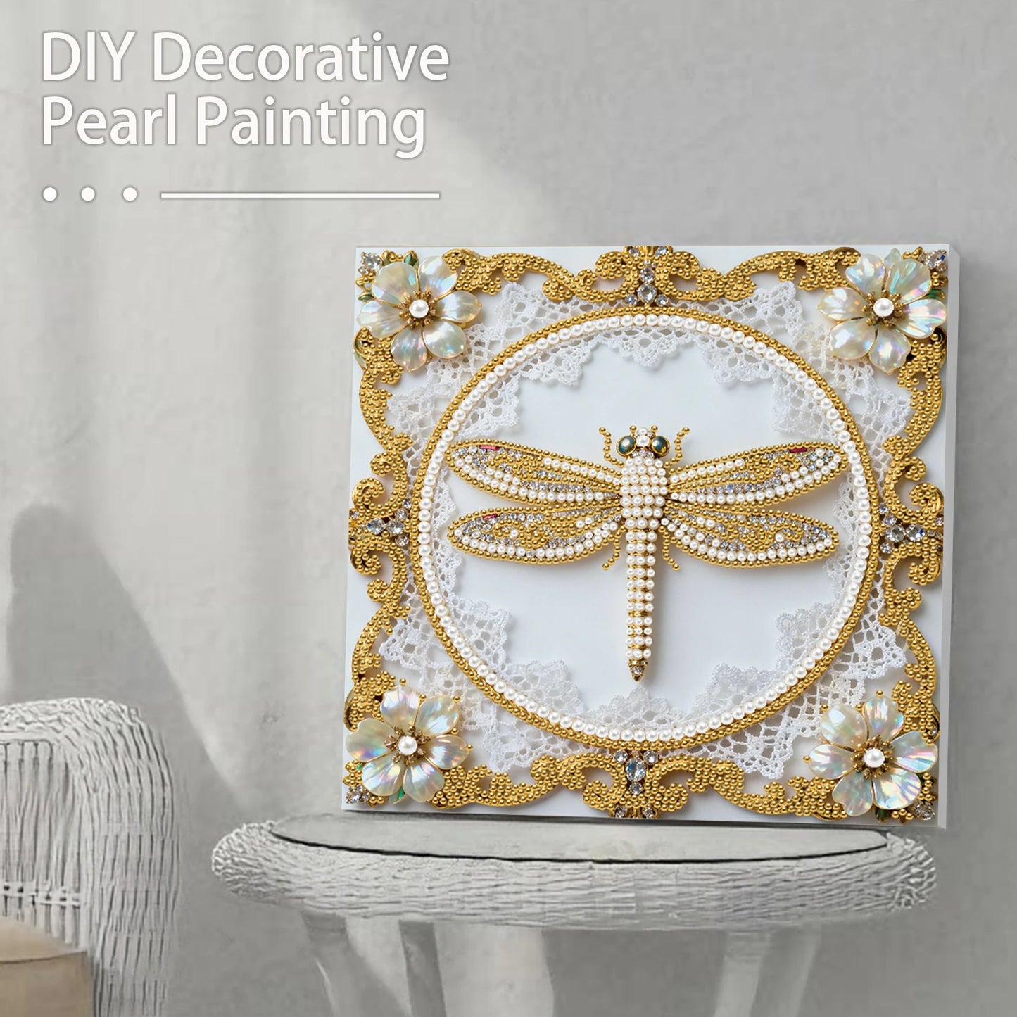 DIY Pearl Dot Painting Kit For Home Wall Decor Canvas