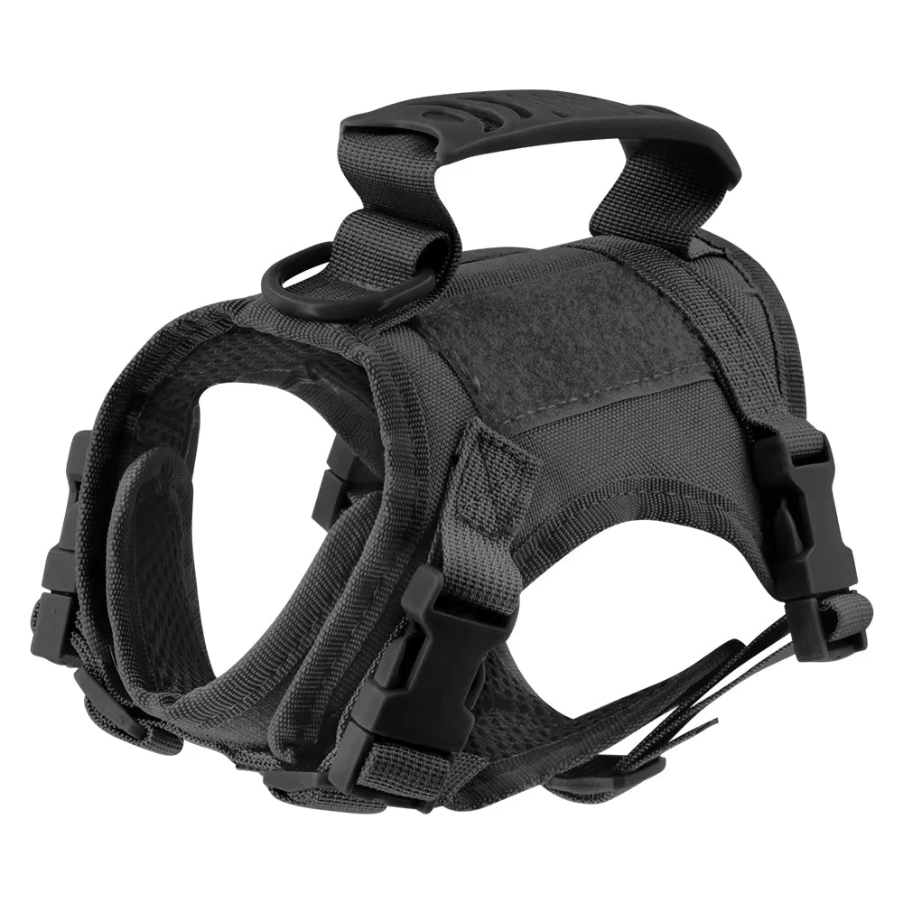 Tactical Cat Harness And Leash Set With Adjustable Straps For Pets