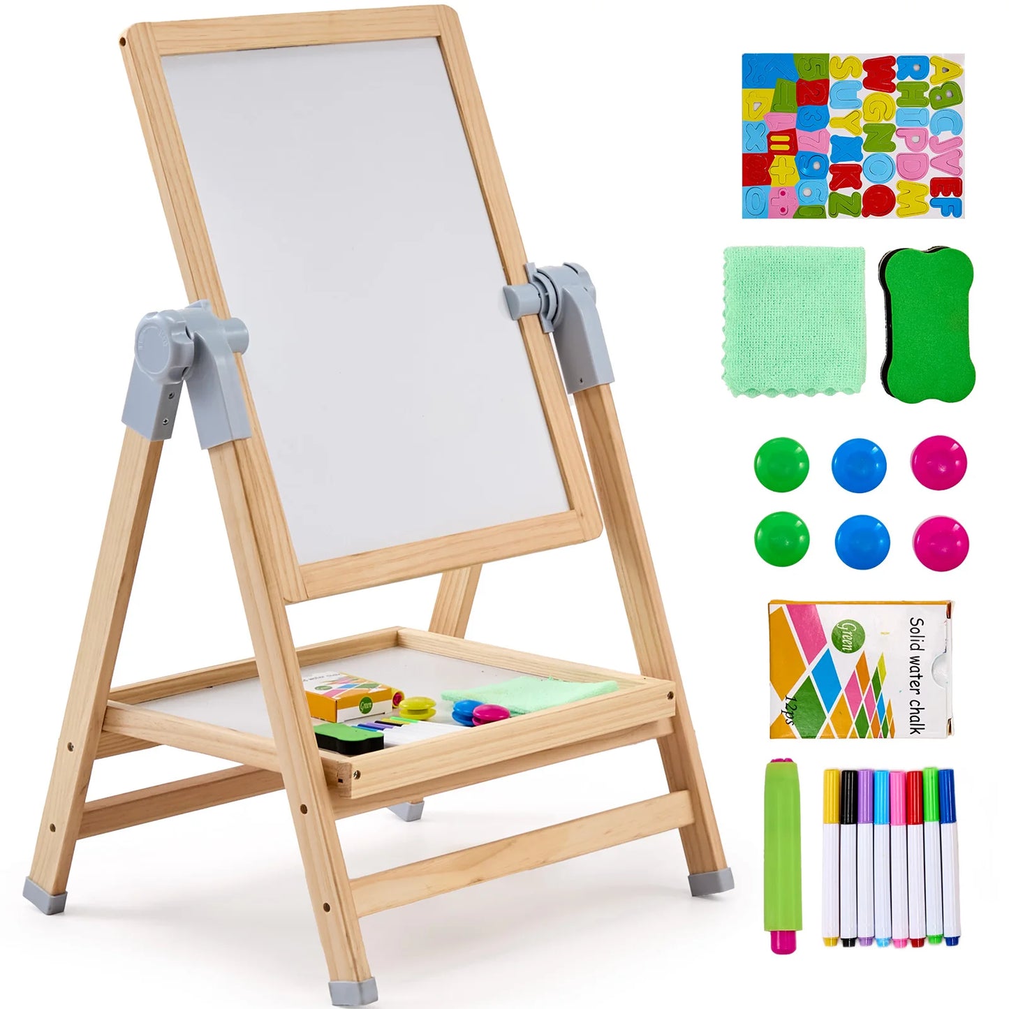 SucceBuy Magnetic WordPad Drawing Board Easel For Kids