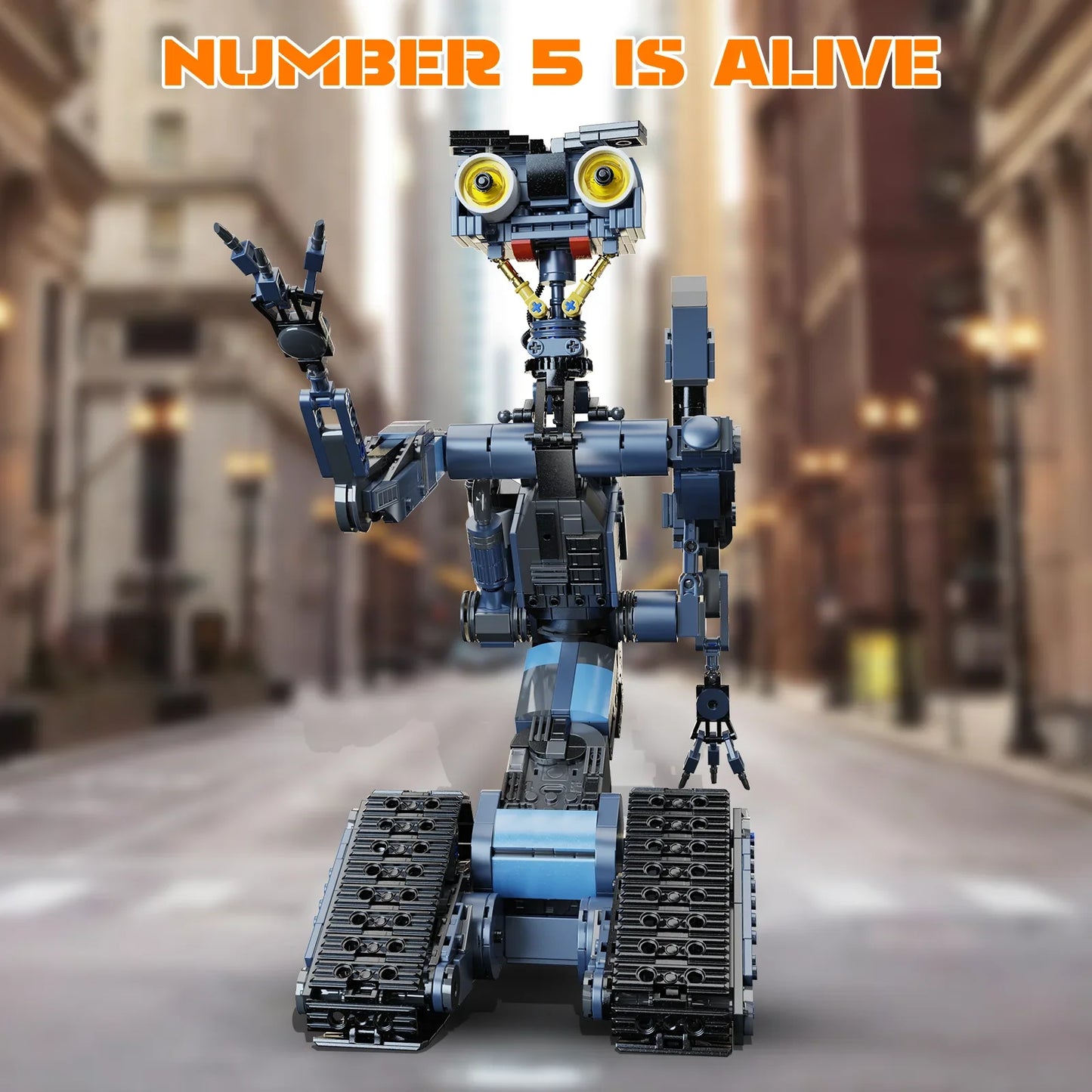 BuildMoc Johnny Five Robot Building Blocks Set Figure Toys Gift