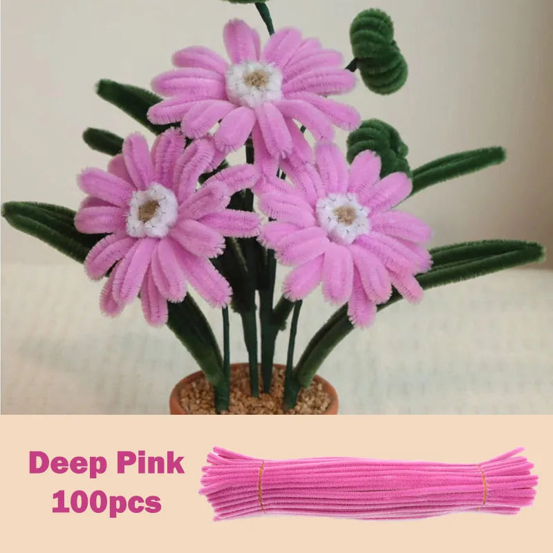 Colorful Chenille Stems Pipe Cleaners Set For DIY Crafts
