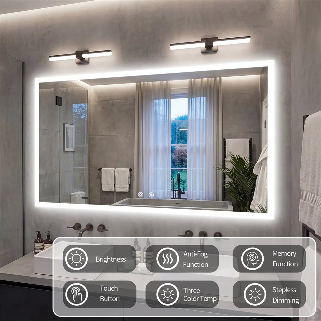 LUVODI LED Vanity Mirror With Defog And 3 Color Temp