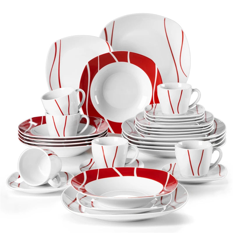 Malacasa Felisa 30 Piece Porcelain Dinnerware Collection
