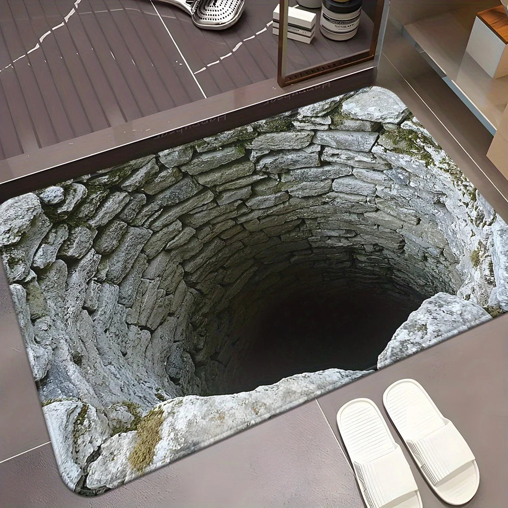 Polyester Floor Mat For Bathroom Door Non Slip Absorbent