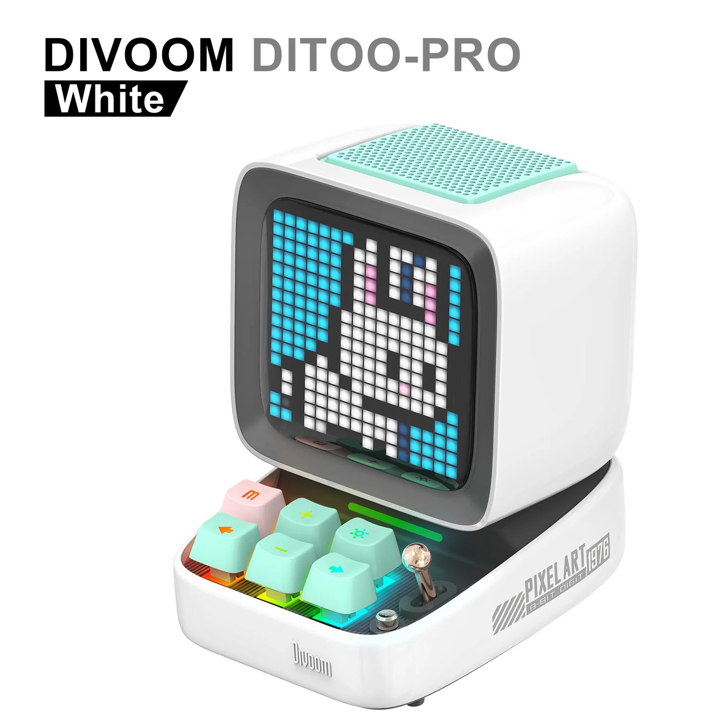 Divoom Retro Pixel Bluetooth Speaker Portable Wireless LED Alarm Clock