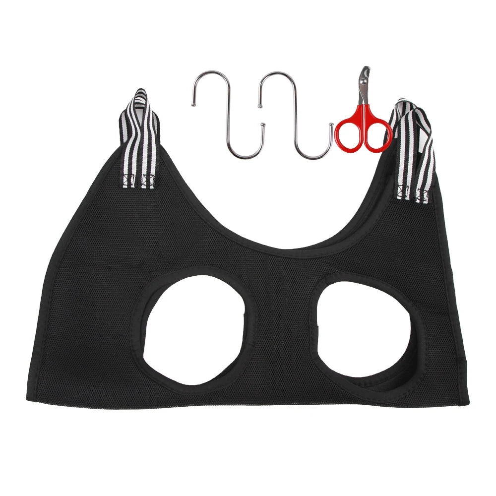 Dog Cat Grooming Hammock Bath Bag For Nail Cutting Anti Scratch Restraint