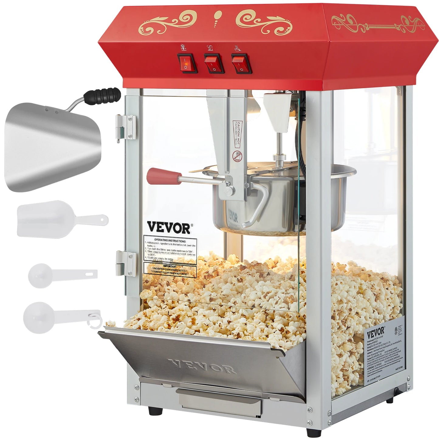 SucceBuy Electric Popcorn Maker For Commercial Use Popper