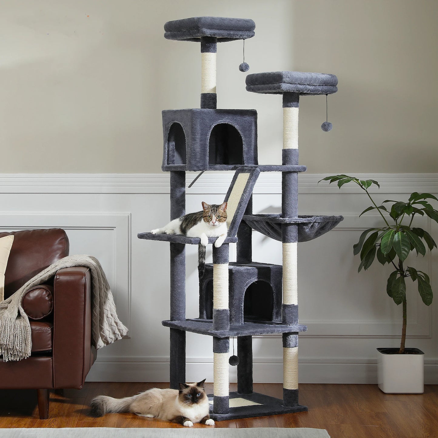 PAWZ Road Large Cat Tree Tower With Scratching Posts