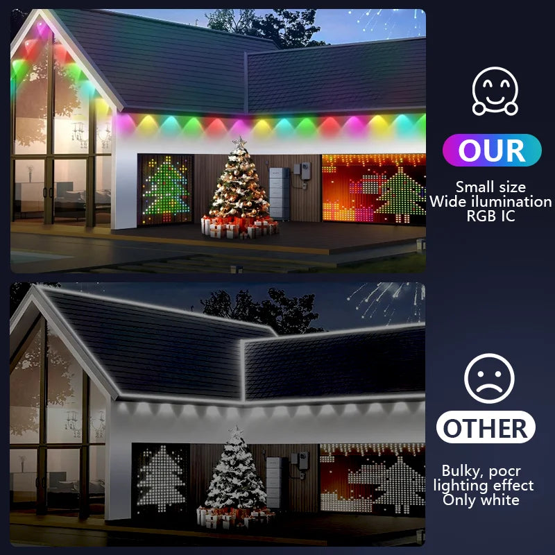 MIMIRGB RGBIC Outdoor Lights With 75 Scene Modes 90 LEDs