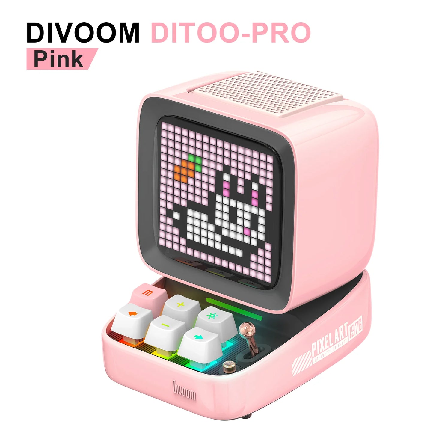 Divoom Retro Pixel Bluetooth Speaker Portable Wireless LED Alarm Clock