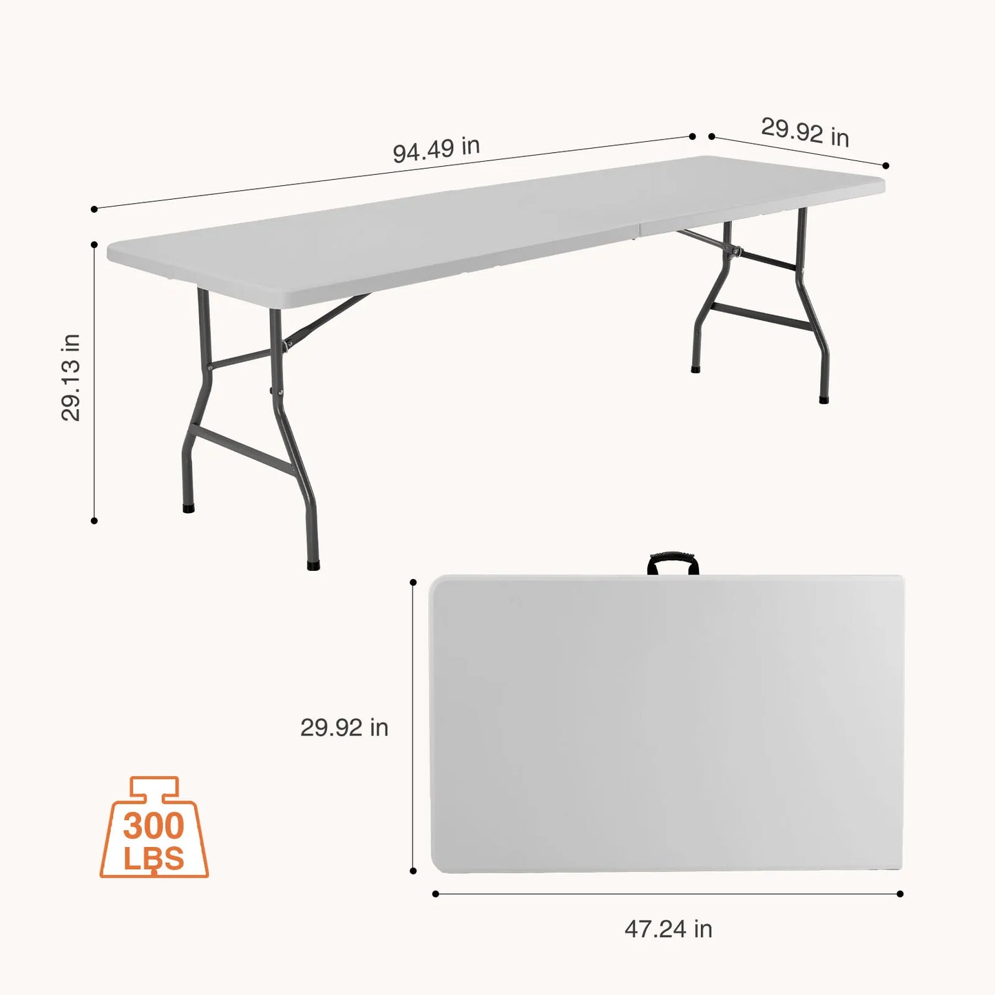 JHK Portable Folding Table For Outdoor And Indoor Use