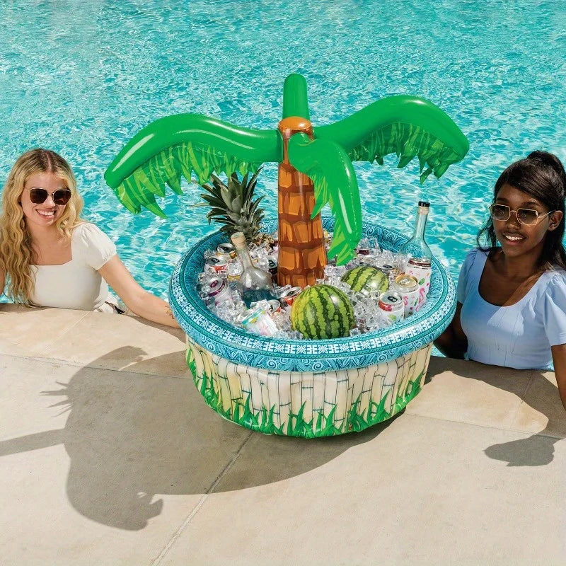 Joyfy Inflatable Palm Tree Cooler For Outdoor Luau Parties