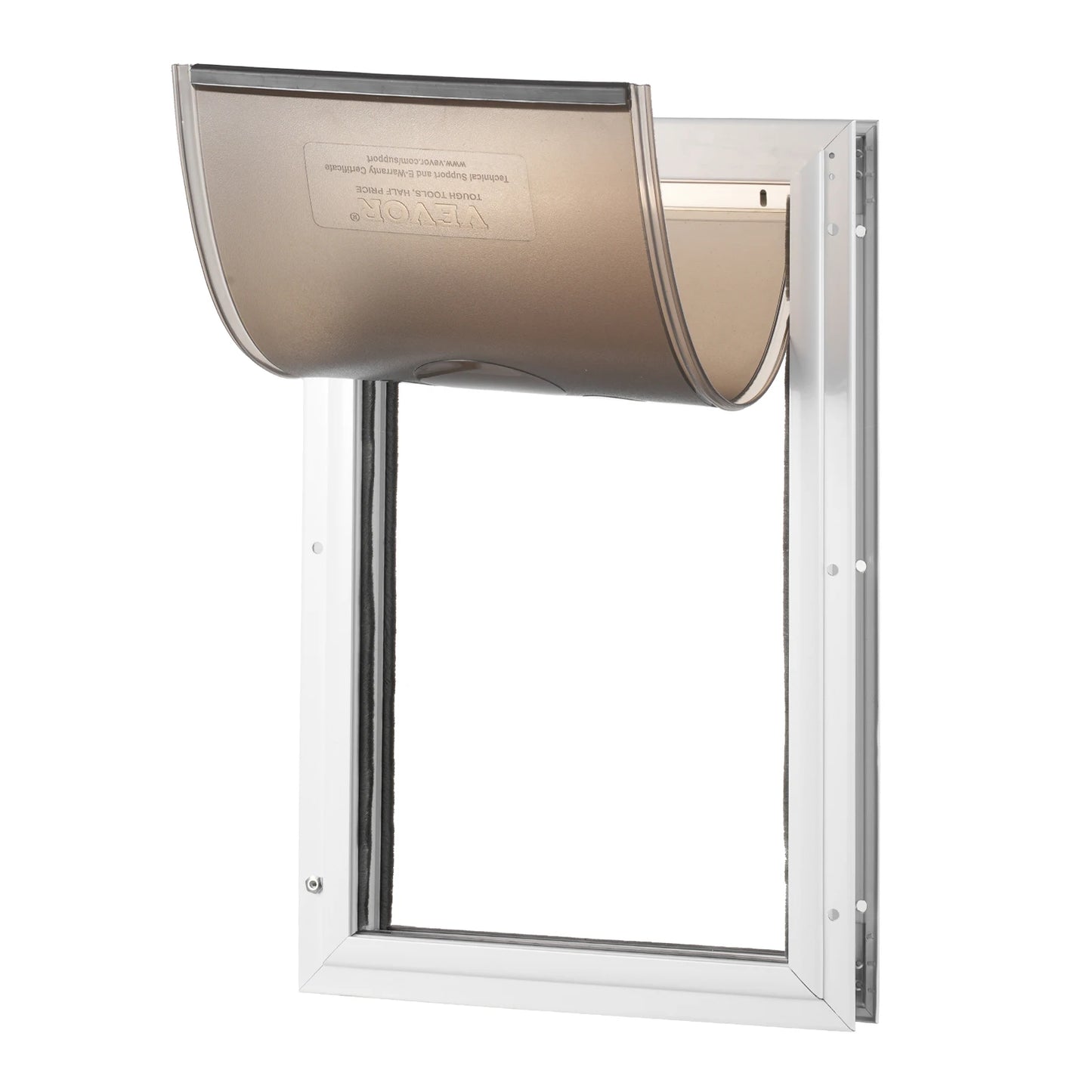 SucceBuy Aluminum Frame Pet Door With Locking Flap