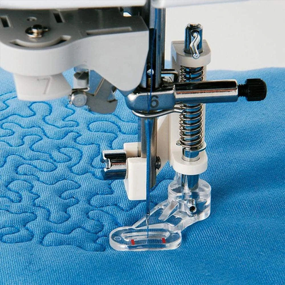 4PCS/Set Free Motion Quilting Embroidery Darning Presser Foot For Singer Brother Household Low Shank Sewing Machines Accessories